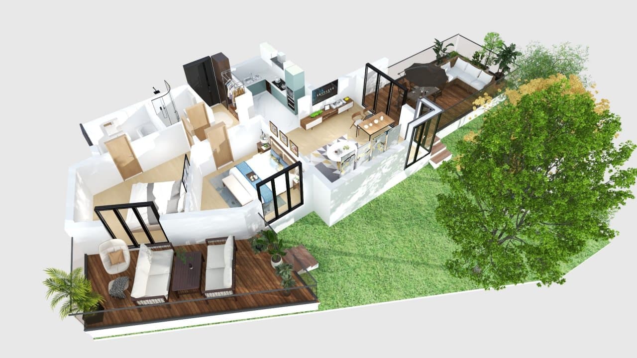 Distribuția interioară a apartamentului