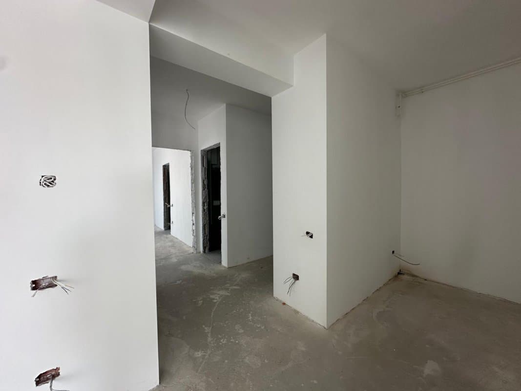Plan 3D apartament cu living și curte