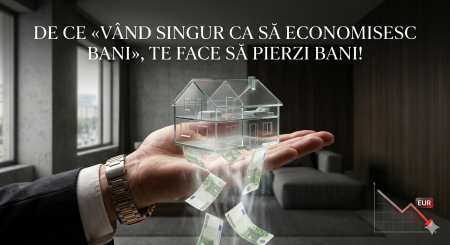 🛑 Iluzia Pieței Libere: Cum dorinta de a economisi(comisionul agentului imobiliar), te face sa pierzi bani(prin vanzarea la un pret mult mai mic decat cel corect si intr-un timp foarte lung).