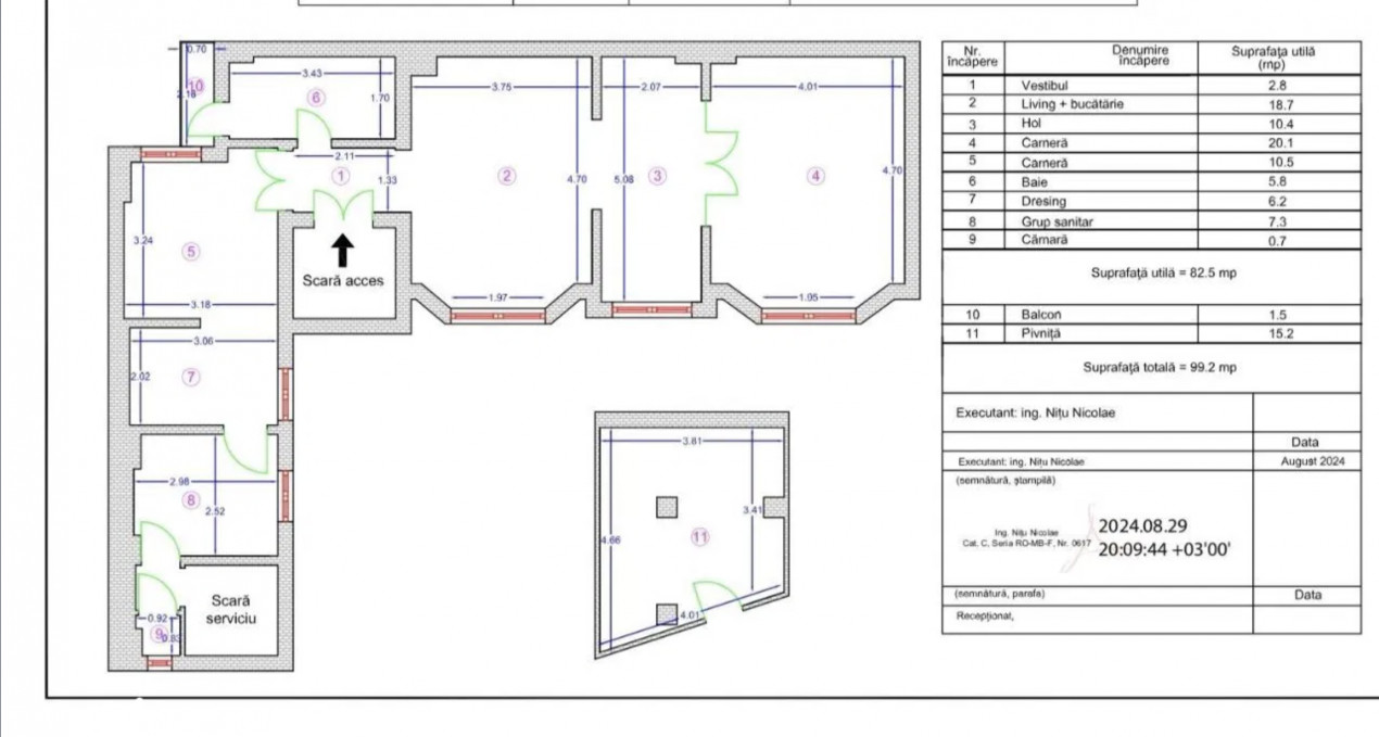 Apartament Central, zona Calea Calarasi-Biserica Sf Stefan