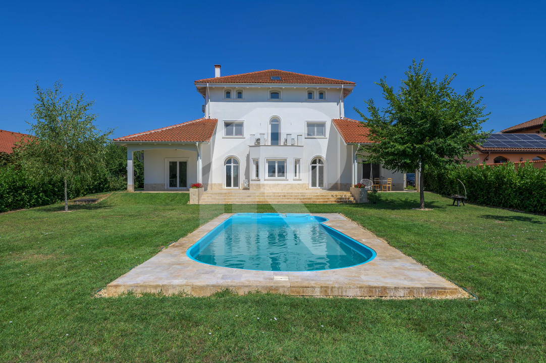 Vilă elegantă cu piscină și ieșire la Lac – Căciulați, Balotești