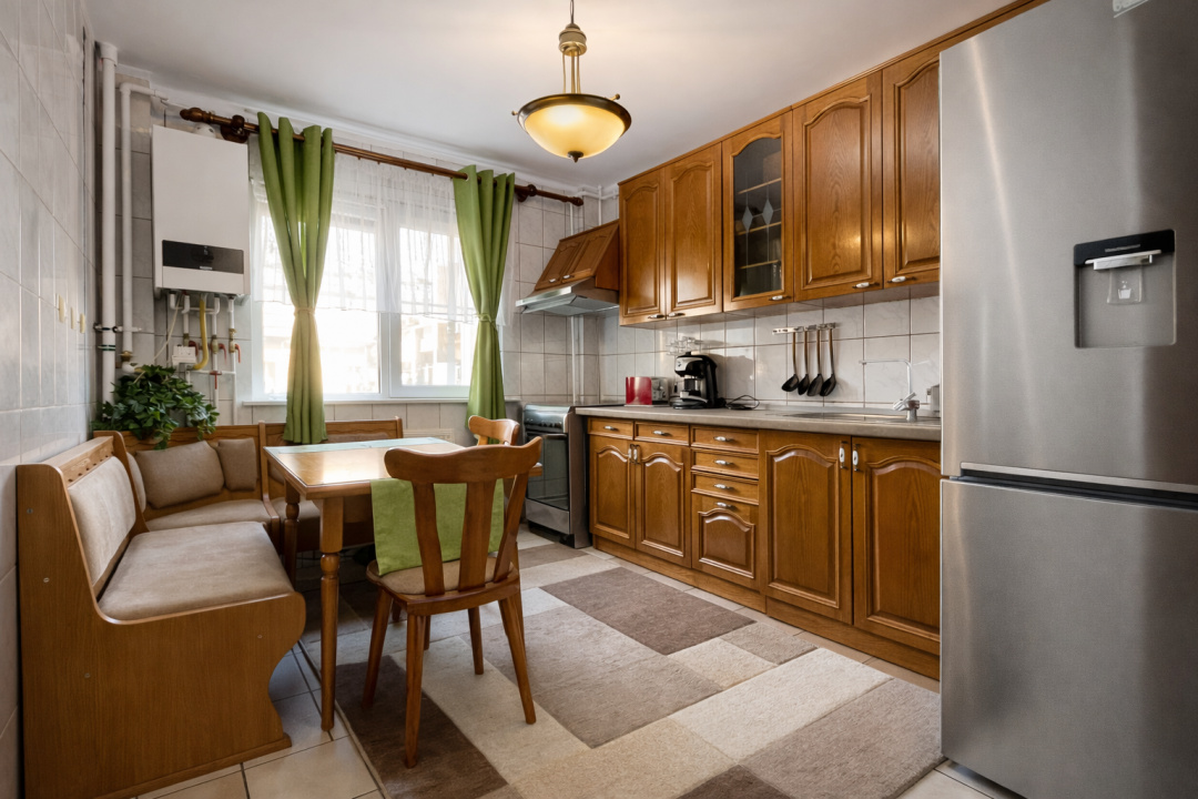 3 camere cu centrala proprie si loc de parcare 